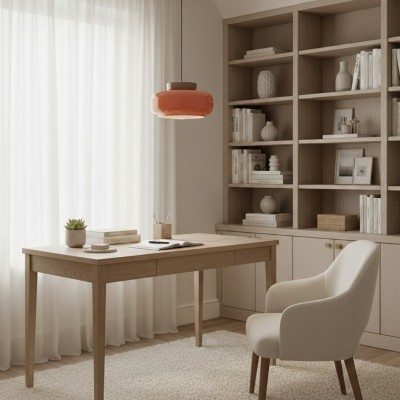 Smith Modern Nordic Bauhaus Macarons Bowl Shade Ceramic Pendant Light