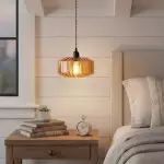 Ivan Vintage Handmade Striped Glass Pendant Light