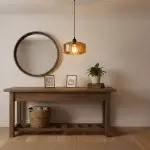 Ivan Vintage Handmade Striped Glass Pendant Light