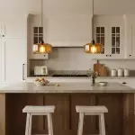 Ivan Vintage Handmade Striped Glass Pendant Light