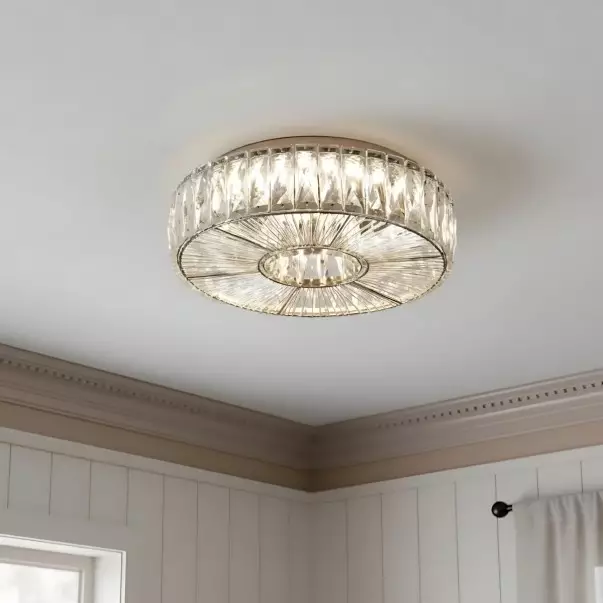 Amarys Modern Luxury LED Glass Round Ceiling Light