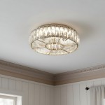 Amarys Modern Luxury LED Glass Round Ceiling Light