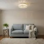 Amarys Modern Luxury LED Glass Round Ceiling Light