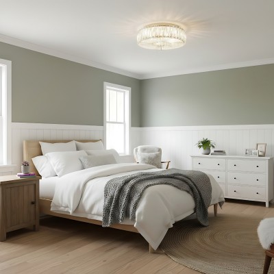 Amarys Modern Luxury LED Glass Round Ceiling Light