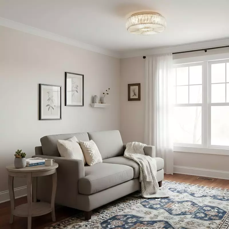 Amarys Modern Luxury LED Glass Round Ceiling Light