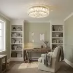 Amarys Modern Luxury LED Glass Round Ceiling Light