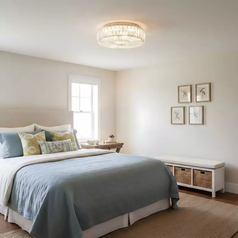 Amarys Modern Luxury LED Glass Round Ceiling Light