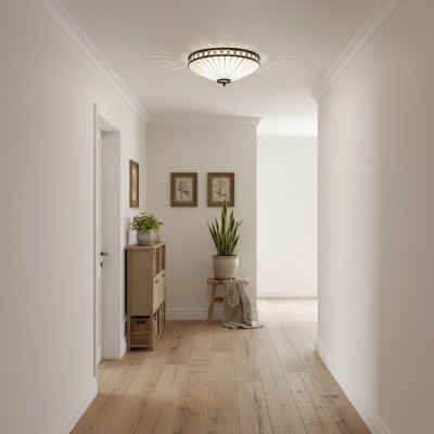 Calypso Tiffany Glass Dimmable Ceiling Light