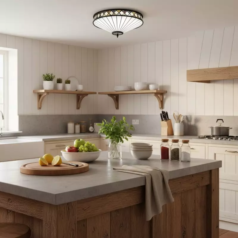 Calypso Tiffany Glass Dimmable Ceiling Light