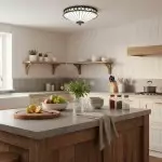 Calypso Tiffany Glass Dimmable Ceiling Light