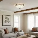 Calypso Tiffany Glass Dimmable Ceiling Light