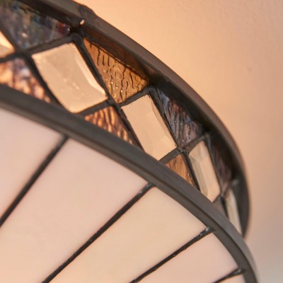 Calypso Tiffany Glass Dimmable Ceiling Light