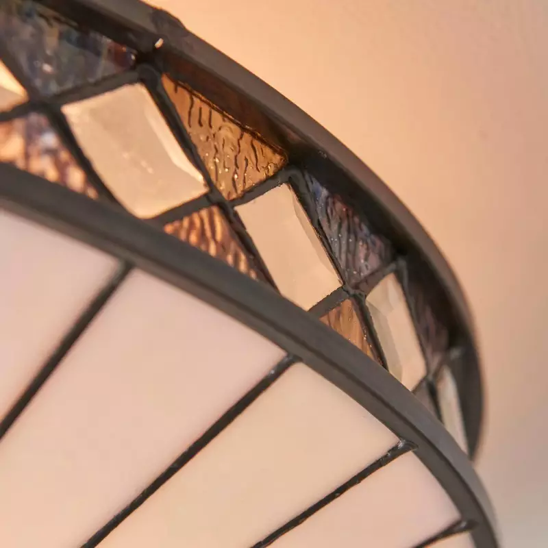 Calypso Tiffany Glass Dimmable Ceiling Light