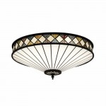 Calypso Tiffany Glass Dimmable Ceiling Light