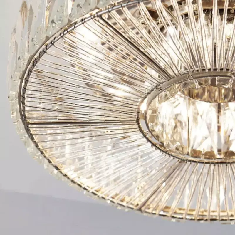 Amarys Modern Luxury LED Glass Round Ceiling Light