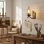 Andrina Retro Verdigris Bronze Kerosene Lamp Shape Sconce