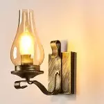 Vynith Battery Opperated White Linen Dimmable Swing Arm Sconce