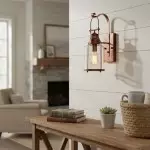 Bureau Industrial Antique Iron Glass Jar Wall Sconce