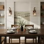 Bureau Industrial Antique Iron Glass Jar Wall Sconce