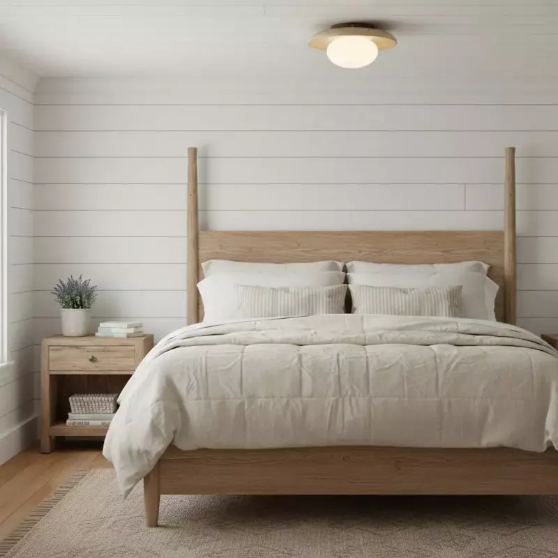 Solindra Modern Travertine Round Ceiling Light