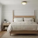 Solindra Modern Travertine Round Ceiling Light