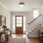 Solindra Modern Travertine Round Ceiling Light