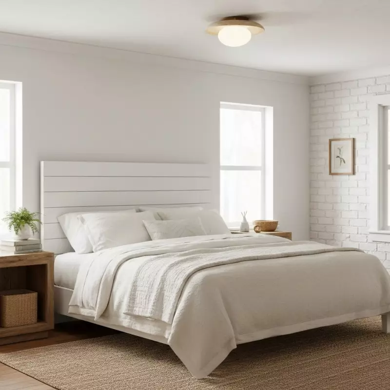 Solindra Modern Travertine Round Ceiling Light