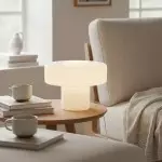 Aetheris Modern Colorful Glass Mushroom Table Lamp