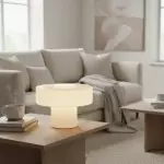 Aetheris Modern Colorful Glass Mushroom Table Lamp