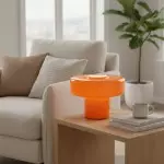 Aetheris Modern Colorful Glass Mushroom Table Lamp