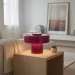 Aetheris Modern Colorful Glass Mushroom Table Lamp