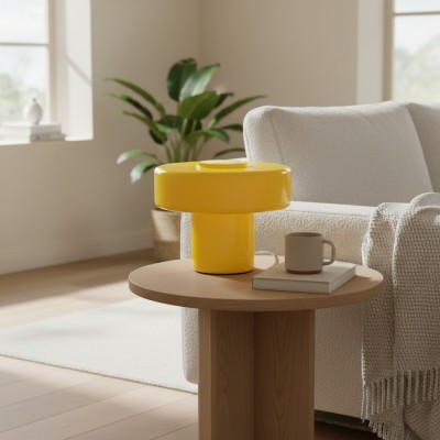 Aetheris Modern Colorful Glass Mushroom Table Lamp