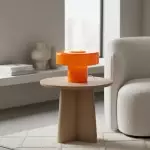 Aetheris Modern Colorful Glass Mushroom Table Lamp