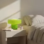 Aetheris Modern Colorful Glass Mushroom Table Lamp