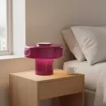 Aetheris Modern Colorful Glass Mushroom Table Lamp