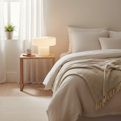 Aetheris Modern Colorful Glass Mushroom Table Lamp