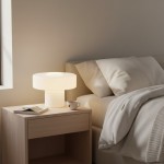 Aetheris Modern Colorful Glass Mushroom Table Lamp