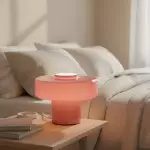 Aetheris Modern Colorful Glass Mushroom Table Lamp