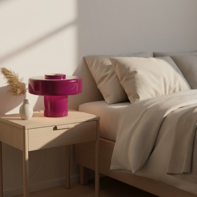 Aetheris Modern Colorful Glass Mushroom Table Lamp