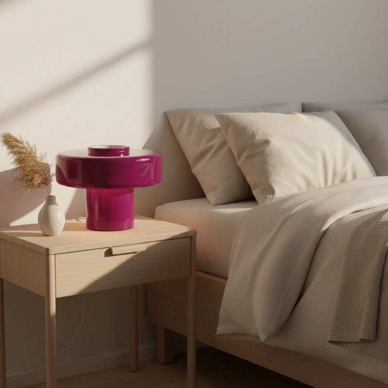 Aetheris Modern Colorful Glass Mushroom Table Lamp