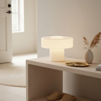 Aetheris Modern Colorful Glass Mushroom Table Lamp