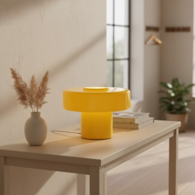 Aetheris Modern Colorful Glass Mushroom Table Lamp