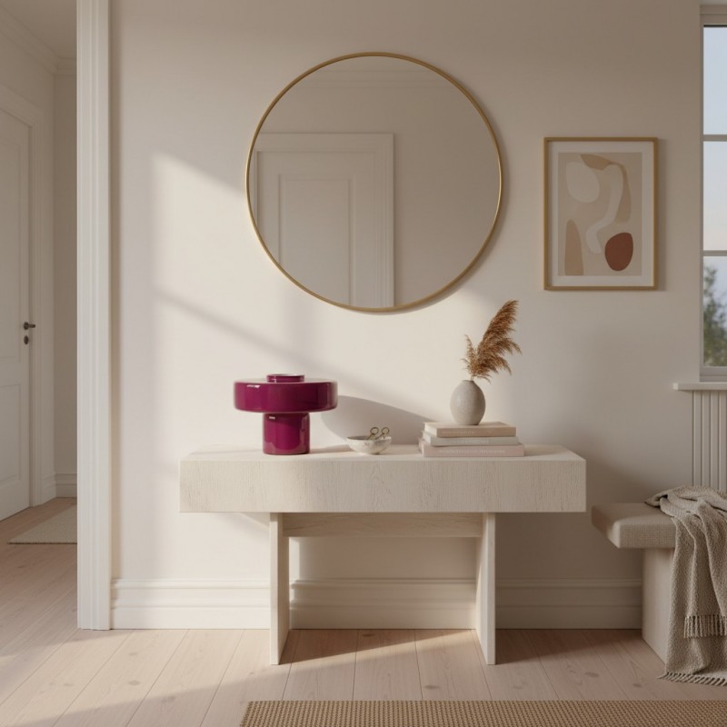 Aetheris Modern Colorful Glass Mushroom Table Lamp