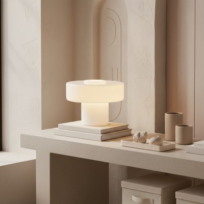 Aetheris Modern Colorful Glass Mushroom Table Lamp