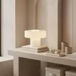 Aetheris Modern Colorful Glass Mushroom Table Lamp