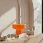 Aetheris Modern Colorful Glass Mushroom Table Lamp