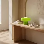 Aetheris Modern Colorful Glass Mushroom Table Lamp