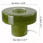 Aetheris Modern Colorful Glass Mushroom Table Lamp