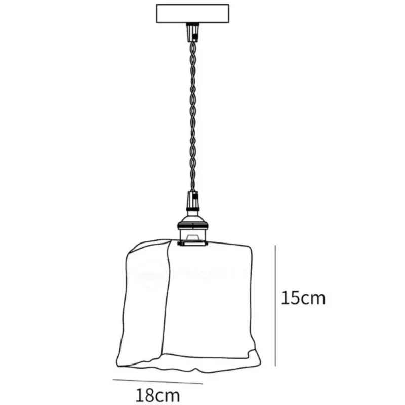 Nyxalis Vintage Brass Glass Pendant Light