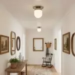 Roger Modern Brass Flush Mount Metal Ceiling Light